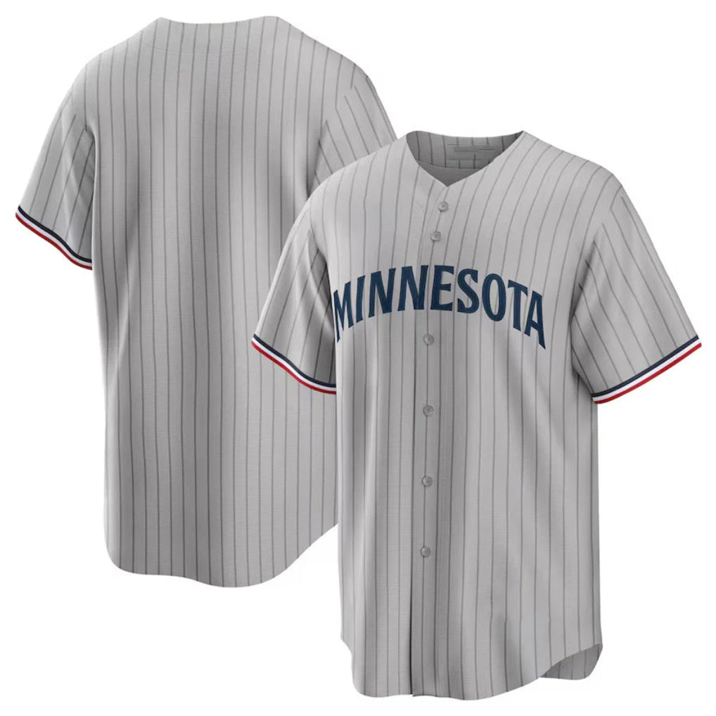 Odoa Minnesota Twins Blank Player Gray Game Limited Home Stitched Jerseys