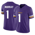 Odoa MN.Vikings #1 Kyler Murray Player Purple Limited Vapor F.U.S.E. Home Game Stitched Jerseys