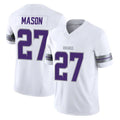 Odoa MN.Vikings #27 Jordan Mason Player White Limited Alternate Vapor F.U.S.E. Home Game Stitched Jerseys