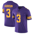 Odoa MN.Vikings #3 Jordan Addison Player Purple Limited Color Rush Home Game Stitched Jerseys