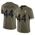 Odoa MN.Vikings #44 Josh Metellus Player Olive Salute To Service Limited Stitched Jerseys