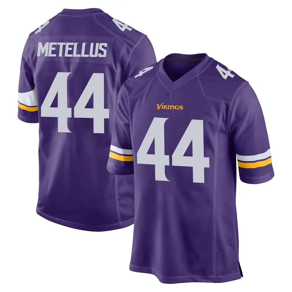 Odoa MN.Vikings #44 Josh Metellus Player Purple Home Game Stitched Jerseys