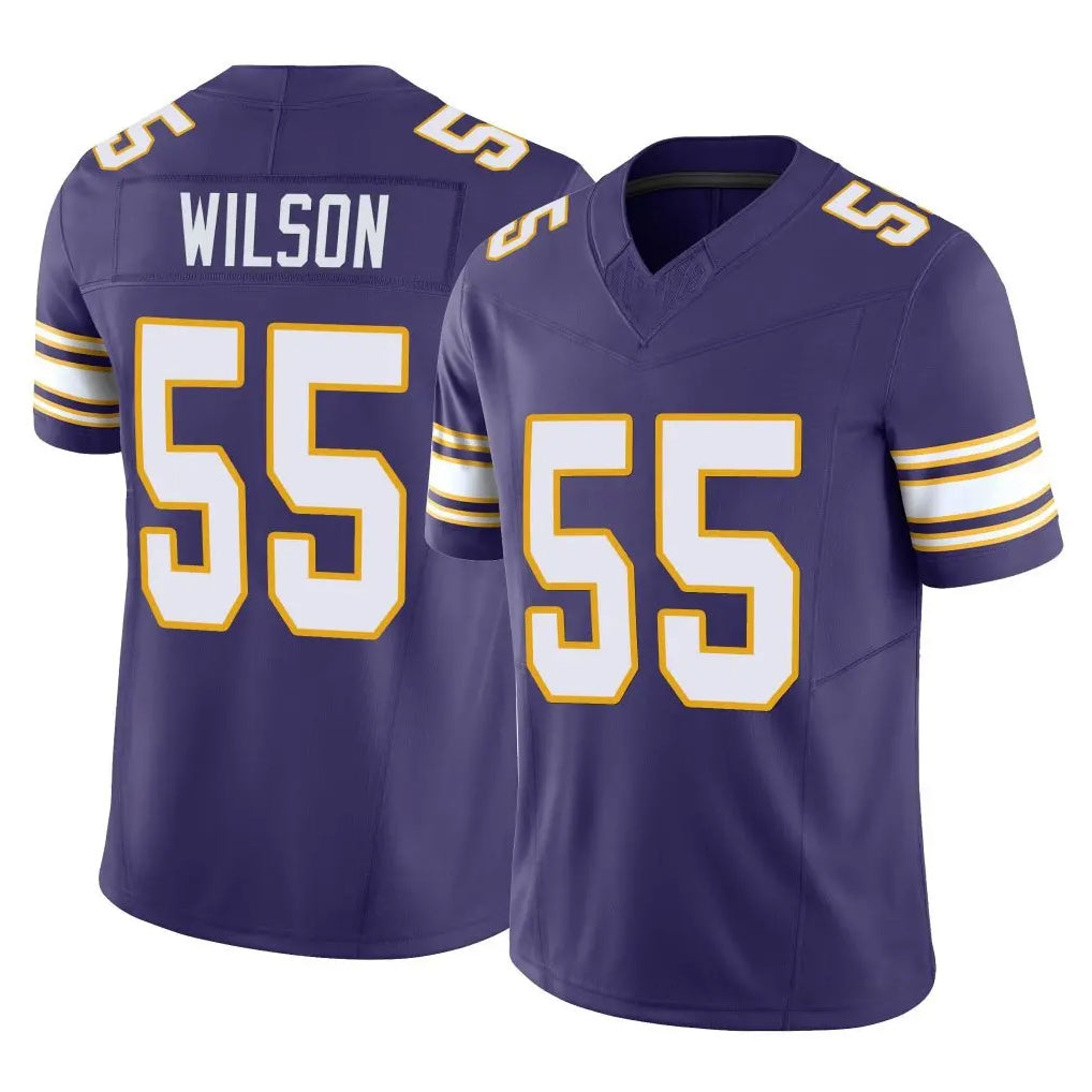 Odoa MN.Vikings #55 Eric Wilson Player Purple Limited Classic Vapor F.U.S.E. Home Game Stitched Jerseys