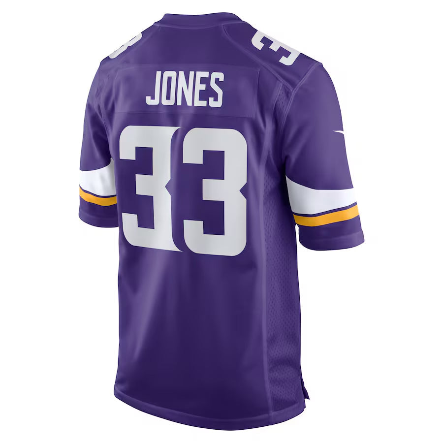 Odoa MN.Vikings #33 Aaron Jones Player Purple Home Game Stitched Jerseys