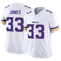Odoa MN.Vikings #33 Aaron Jones Player White Vapor F.U.S.E. Limited Stitched Jerseys