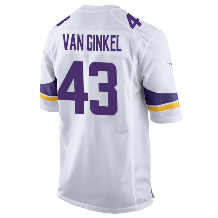 Odoa MN.Vikings #43 Andrew Van Ginkel Player Purple Home Game Stitched Jerseys