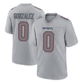 Odoa NE.Patriots #0 Christian Gonzalez Player Gray Fashion Limited Home Game Stitched Jerseys
