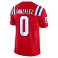 Odoa NE.Patriots #0 Christian Gonzalez Player Red Vapor F.U.S.E. Limited Stitched Jerseys
