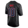 Odoa NE.Patriots #10 Drake Maye Carbon Black Fashion Game Stitched Jerseys