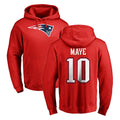 Odoa NE.Patriots #10 Drake Maye Player Red LOGO Pullover Hoodies Home Game Stitched Jerseys
