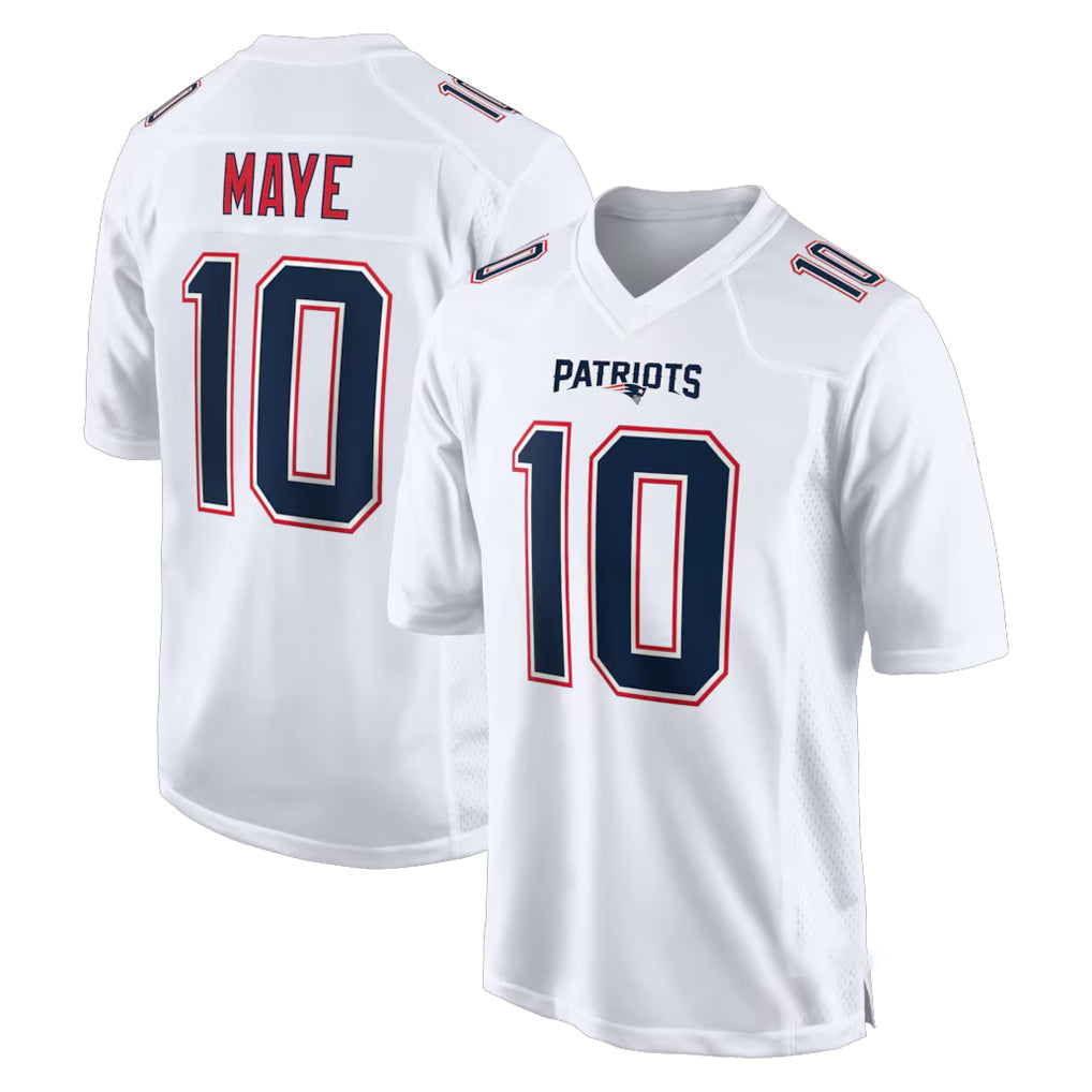 Odoa NE.Patriots #10 Drake Maye Player White Fashion Limited Home Game Stitched Jerseys