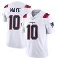 Odoa NE.Patriots #10 Drake Maye Player White Vapor Untouchable Home Game Stitched Jerseys