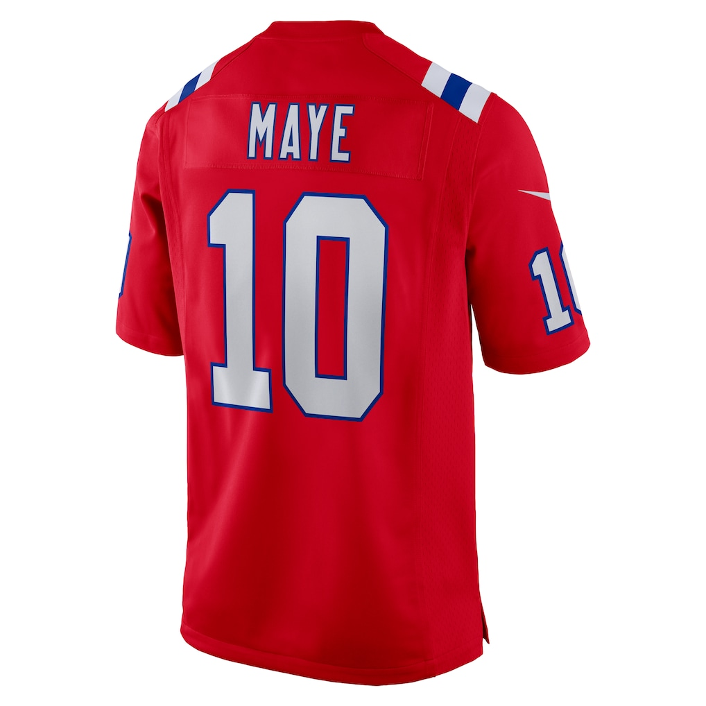 Odoa NE.Patriots #10 Drake Maye Red Player Game Stitched Jerseys