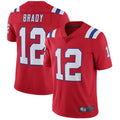 Odoa NE.Patriots #12 Tom Brady Player Red Home Limited Stitched Jerseys
