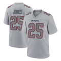 Odoa NE.Patriots #25 Marcus Jones Player Gray Fashion Limited Home Game Stitched Jerseys