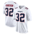 Odoa NE.Patriots #32 TreVeyon Henderson Player White Fashion Limited Home Game Stitched Jerseys