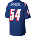 Odoa NE.Patriots #54 Tedy Bruschi Mitchell & Ness Royal Legacy Replica Stitched Jerseys