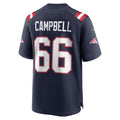 Odoa NE.Patriots #66 Will Campbell Player Navy Home Game Stitched Jerseys