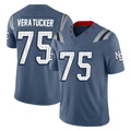 Odoa NE.Patriots #75 Alijah Vera-Tucker Player Blue Limited Rivalries Collection Home Game Stitched Jerseys