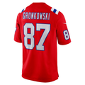 Odoa NE.Patriots #87 Rob Gronkowski Red Alternate Retired Player Game Stitched Jerseys