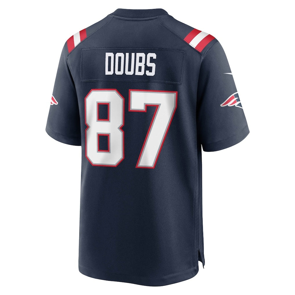 Odoa NE.Patriots #87 Romeo Doubs Navy Game Jerseys