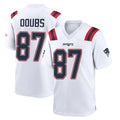 Odoa NE.Patriots #87 Romeo Doubs Player White Home Game Stitched Jerseys