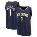 Odoa NO.Pelicans #1 Zion Williamson Navy Fast Break Replica Player Stitched Jerseys- Icon Edition