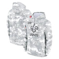 Odoa NO.Saints Arctic Camo Salute to Service Pullover Hoodies Limited Game Blank Player Stitched Jerseys