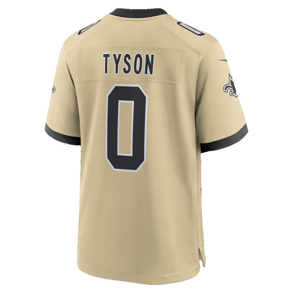 Odoa NO.Saints #0 Jordyn Tyson Gold 2026 Draft First Round Pick No. 8 Alternate Game Stitched Jerseys
