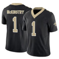 Odoa NO.Saints #1 Kool-Aid McKinstry Player Black Limited Vapor F.U.S.E. Home Game Stitched Jerseys