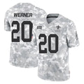 Odoa NO.Saints #20 Pete Werner Player Arctic Camo Salute To Service Limited Game Stitched Jerseys