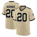 Odoa NO.Saints #20 Pete Werner Player Gold Home Game Stitched Jerseys