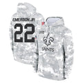 Odoa NO.Saints #22 Martin Emerson Jr. Player Arctic Camo Salute to Service Pullover Hoodies Limited Game Stitched Jerseys