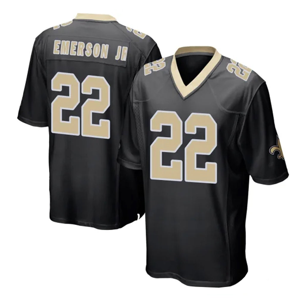Odoa NO.Saints #22 Martin Emerson Jr. Player Black Home Game Stitched Jerseys
