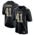 Odoa NO.Saints #41 Alvin Kamara Player Carbon Black Fashion Game Stitched Jerseys