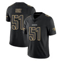 Odoa NO.Saints #51 Cesar Ruiz Player Black Impact Limited Home Game Stitched Jerseys