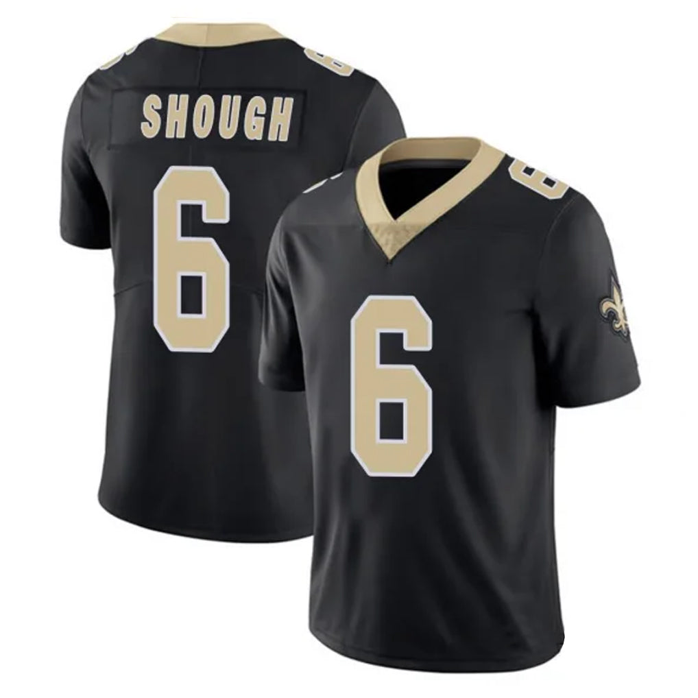 Odoa NO.Saints #6 Tyler Shough Player Black Limited Vapor Untouchable Home Game Stitched Jerseys