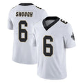 Odoa NO.Saints #6 Tyler Shough Player White Limited Vapor Untouchable Home Game Stitched Jerseys