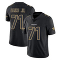 Odoa NO.Saints #71 Kelvin Banks Jr. Player Black Impact Limited Home Game Stitched Jerseys