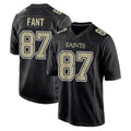 Odoa NO.Saints #87 Noah Fant Player Black Carbon Fashion Home Game Stitched Jerseys