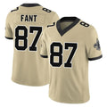 Odoa NO.Saints #87 Noah Fant Player Gold Limited Vapor F.U.S.E. Home Game Stitched Jerseys