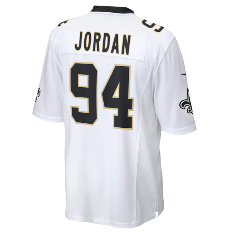 Odoa NO.Saints #94 Cameron Jordan White Game Stitched American Stitched Jerseys