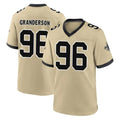Odoa NO.Saints #96 Carl Granderson Player Gold Home Game Stitched Jerseys