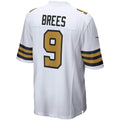 Odoa NO.Saints #9 Drew Brees White Alternate Game Stitched Jerseys