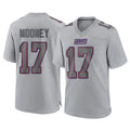 Odoa NY.Giants #17 Darnell Mooney Player Gray Atmosphere Fashion Limited Game Stitched Jerseys
