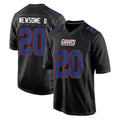 Odoa NY.Giants #20 Greg Newsome II Player Carbon Fashion Limited Home Game Stitched Jerseys