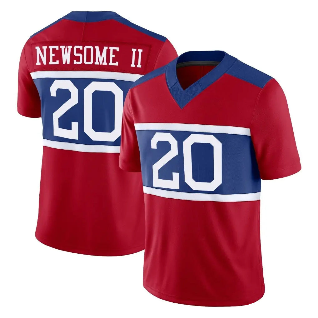 Odoa NY.Giants #20 Greg Newsome II Player Red Century Vapor F.U.S.E. Home Game Stitched Jerseys
