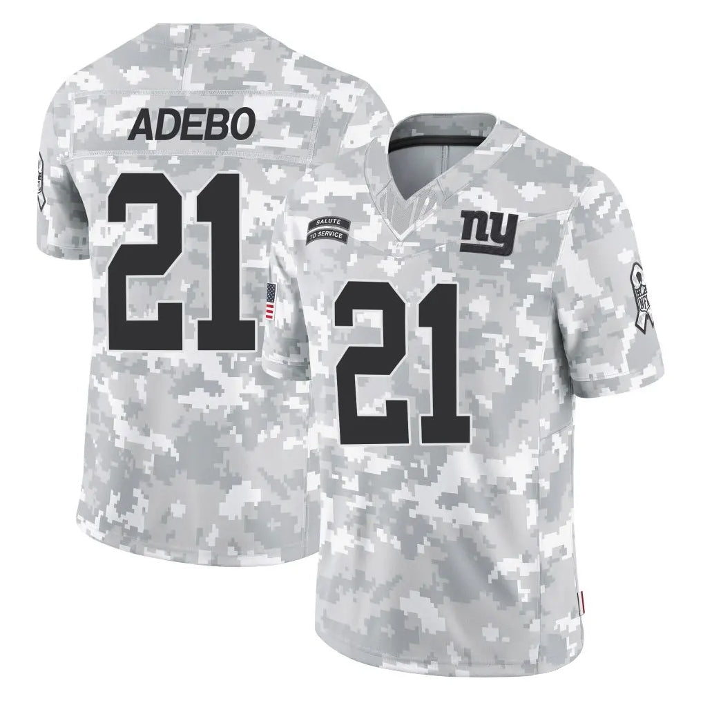 Odoa NY.Giants #21 Paulson Adebo Player Arctic Camo Salute To Service Limited Game Stitched Jerseys