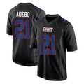 Odoa NY.Giants #21 Paulson Adebo Player Carbon Fashion Limited Home Game Stitched Jerseys