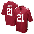 Odoa NY.Giants #21 Paulson Adebo Player Red Home Game Stitched Jerseys